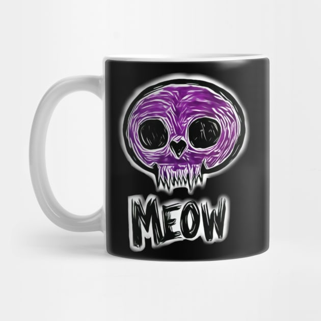 Kitty Skull Meow by Mishi